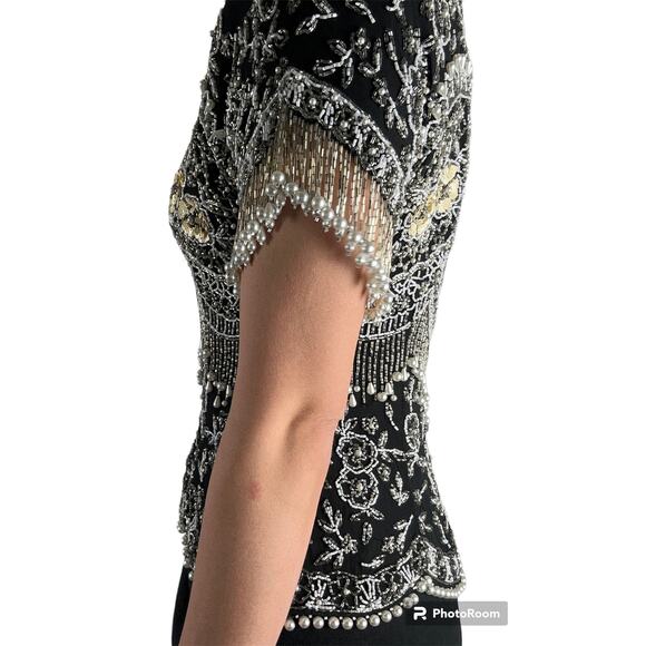 Vintage Silk Embellished Shirt - Picture 6 of 8